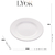 PRATO RASO DE PORCELANA NEW BONE PEARL BRANCO 27cm - loja online