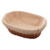 CESTA OVAL DE RATTAN PLASTICO C/FORRO EM TECIDO 27cm x 20cm x 8cm - comprar online