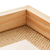 BANDEJA DE MADEIRA PINUS C/ SISAL NATURAL 30x17x4,5cm WOODART