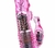 Vibrador aperlado, de conejo Cristal Pink - Horny Purple