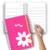 Caderno A5 Flor Rosa - loja online