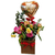 Arranjo Balão e Flores Personalizavel - Aquarela Natural: Pinceladas de Rosas e Alstroemérias