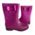 Bota Galocha Cano Médio Infantil Pink/Rosa com Glitter e Laço