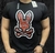 Playera tipo Psyco Bunny Talla L (rojo militar)