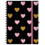 CADERNO COLEGIAL BLACK HEART 80FLS - MOLIN