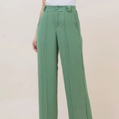 Calça Pantalona Verde Água