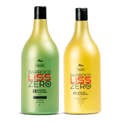 KIT BARROCO LISS ZERO SH + CR TRATAMENTO BLOND 1L