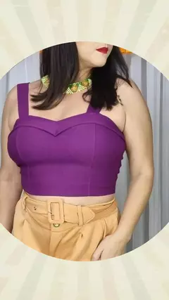 Top Clássico Roxo