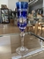 Taça cristal overlay champagne Mozart azul lap especial