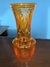 Vaso em cristal overlay laranja