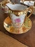 Imagem do Conjunto café pequeno dourado tema floral