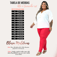 Blusa Maldivas plus size feminina