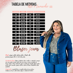 Imagem do Blazer jeans plus size