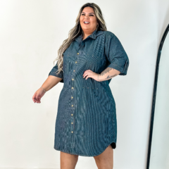 Vestido Jeans Luciana Listrado