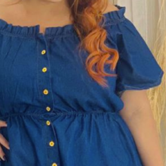 Vestido Priscila jeans plus size na internet