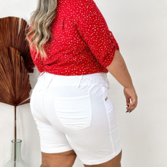 Bermuda da lipo branca plus size - comprar online