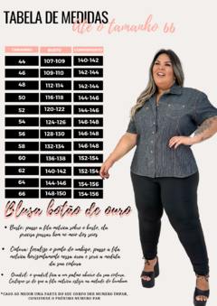 Blusa botão de ouro jeans listrado - loja online