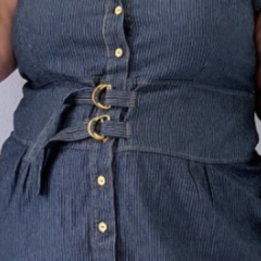 Vestido Fivela Jeans na internet