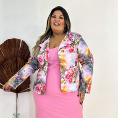 Blazer estampado plus - loja online