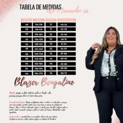 Blazer estampado plus - loja online