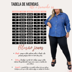 Blusão Jeans craquelada plus size - Daily Plus