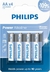 Pilha Alcalina Philips AA Pequena c4 Un