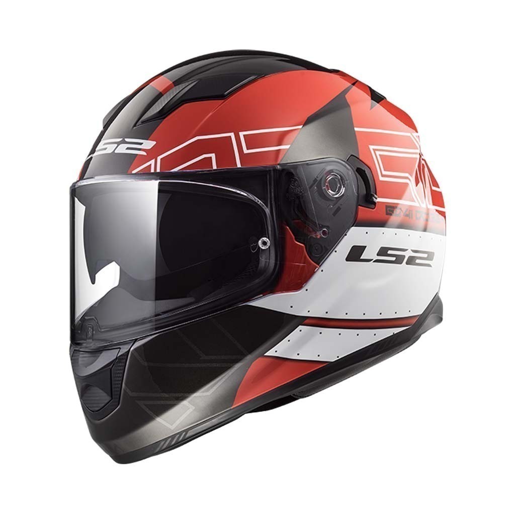 Casco ls2 rojo y negro sale