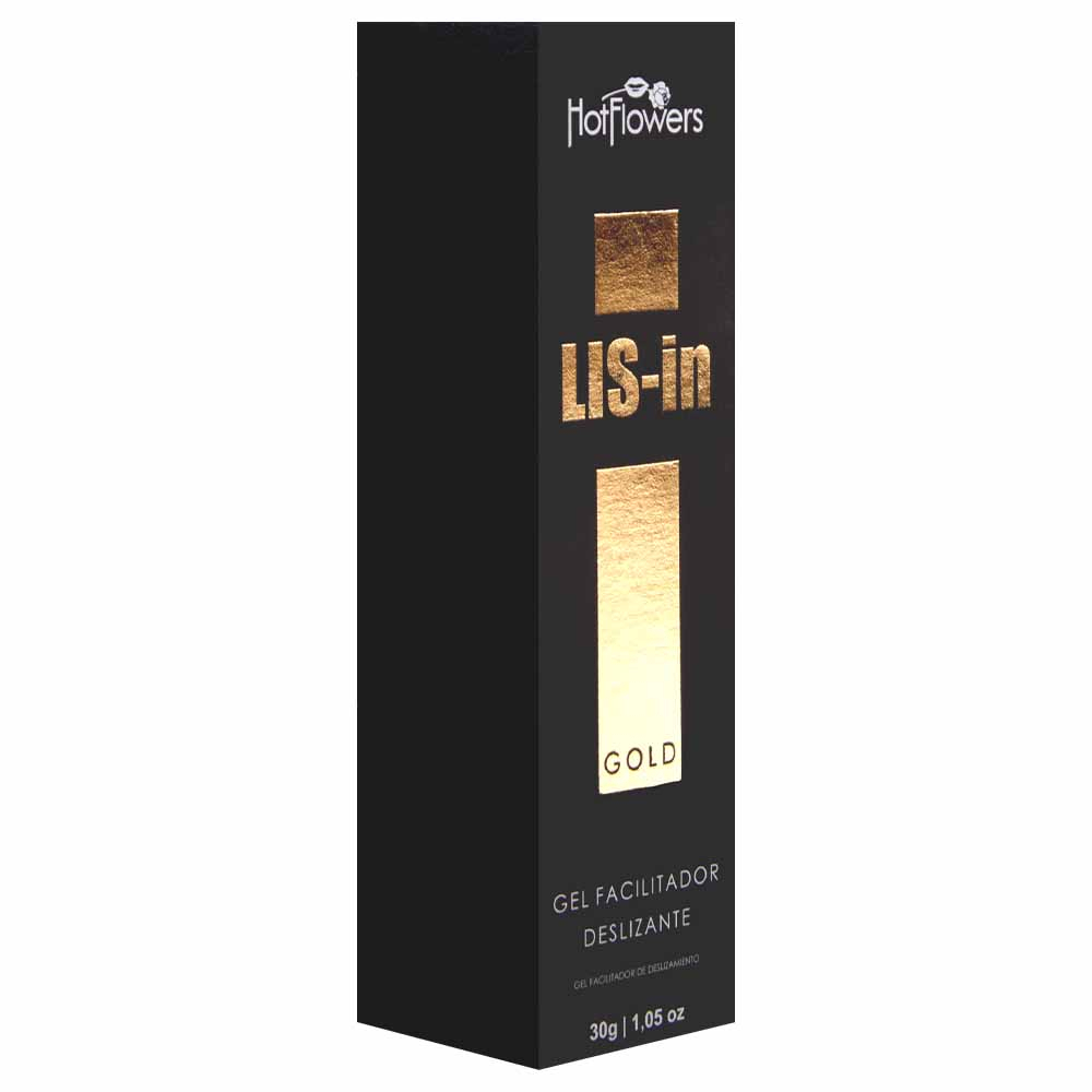 Lis-in Gold Gel Anal Facilitador 30g Hot Flowers