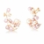 BRINCO EAR CUFF COM PÉROLAS EM QUATRO TONS BANHADO A OURO ROSÊ - comprar online