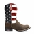 Bota Texana Masculina Eua Flag Bico Redondo