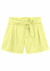 Shorts Cintura Alta Tecido Velurd com Cinto - comprar online