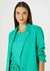 Blazer Feminino Alongado Linho Hering VERDE