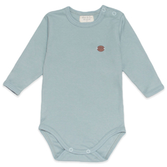 Body longo para bebê em algodão egípcio Verde Malva - Mini & Co