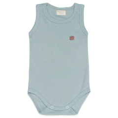 Body regata para bebê em algodão egípcio Verde Malva - Mini & Co