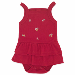 Body Vestido Alça para bebê em ribana Cogumelos - Mini & Co - comprar online