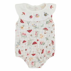 Body regata c/ golinha para bebê em algodão egípcio Cogumelos - Mini & Co - comprar online