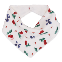 Babador Bandana para bebê em atoalhado Cerejinhas - Mini & Co