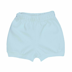 Shorts para bebê em algodão egípcio Azul - Mini & Co