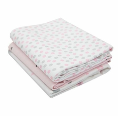 Cueiro Flanelado Papi Compose Estampado 80Cm X 80Cm Contem 01 pacote com 03 Un - Nenen Enxovais