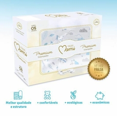 Fralda Premium Mami C/ Bainha Estampada 70Cm X 70Cm Caixa Contem 05 Un