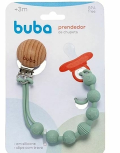 Prendedor de Chupeta e Mordedor em Silicone Verde (3m+) - Buba - comprar online