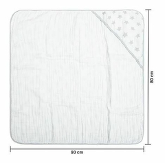 Toalha De Banho Papi Soft Com Capuz Estampada 80Cm X 80Cm Contem 01 unidade