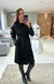 TRENCH COAT SUEDE PRETO