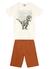 Conjunto Curto Brandili 36455 Infantil Menino T-Rex Algodão na internet