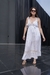 Vestido Longo Casual Branco Elegância Delicada - loja online