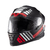 Capacete TEXX Fechado Wing Grid Preto Vermelho Branco - loja online