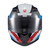 Imagem do Capacete TEXX Escamoteável Gladiator V3 Reisen Azul Vermelho Branco Brilho