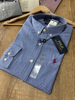 Camisa Social Micro Xadrez Polo Ralph Lauren - loja online