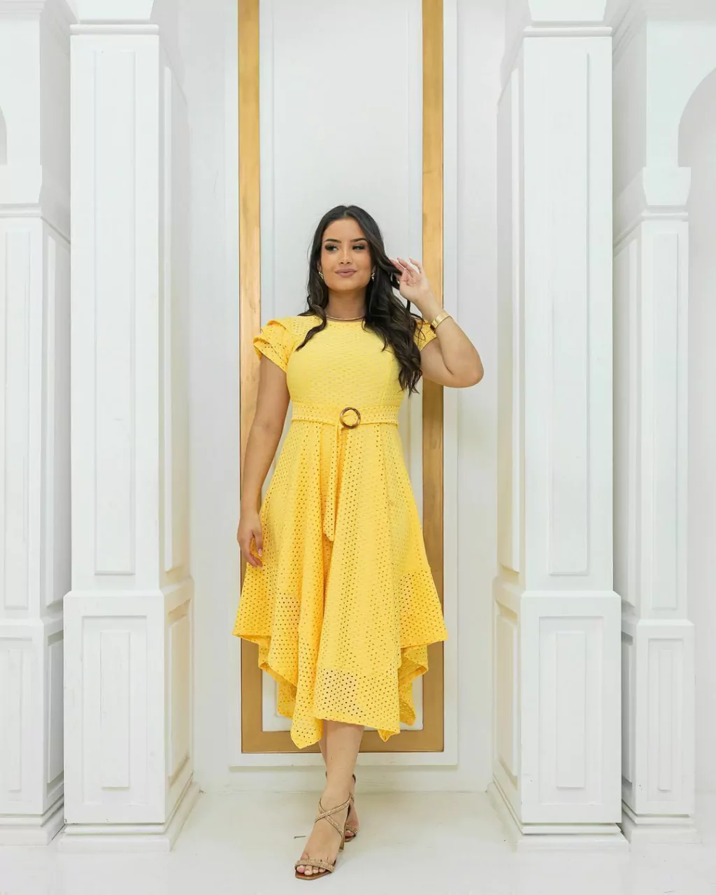 Vestido Janaina Amarelo