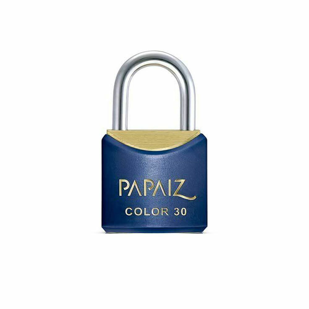 Cadeado Com Chave 30Mm Latão Azul Color Line Papaiz